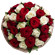 bouquet of red and white roses. Myanmar